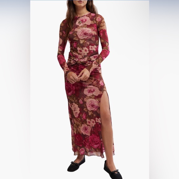 Free People Dresses & Skirts - Free People Gianni Long Sleeve Midi Dress NWT